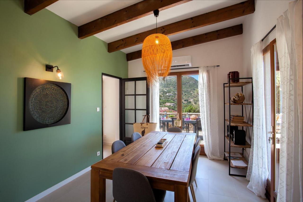Villa Bodri, Maison En Pierre Avec Vue Mer Et Piscine Chauffee LʼÎle-Rousse Zewnętrze zdjęcie